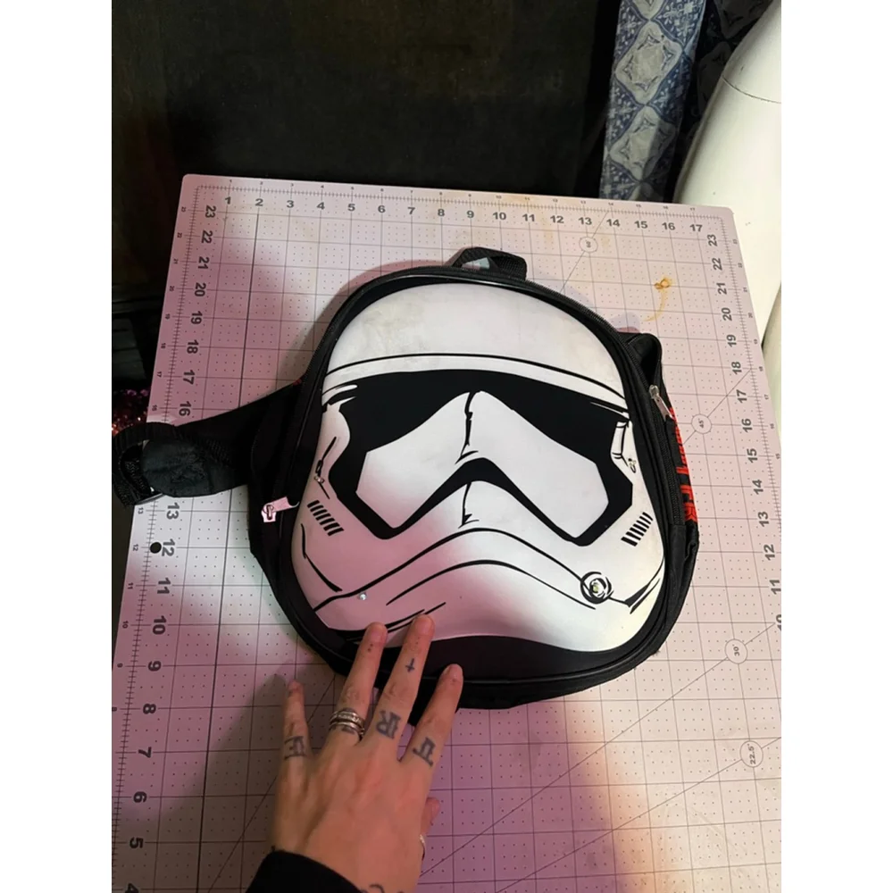 Boys Unbranded Stormtrooper Backpack One Size Black White